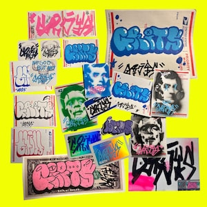 ② グラフィティー 手描きステッカー10枚セット graffiti