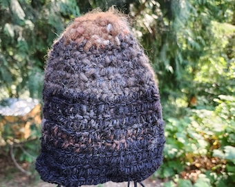 Viking, Norse, Anglo Saxon, Nalbinding hat, Hand spun and dyed wool, oslo stitch