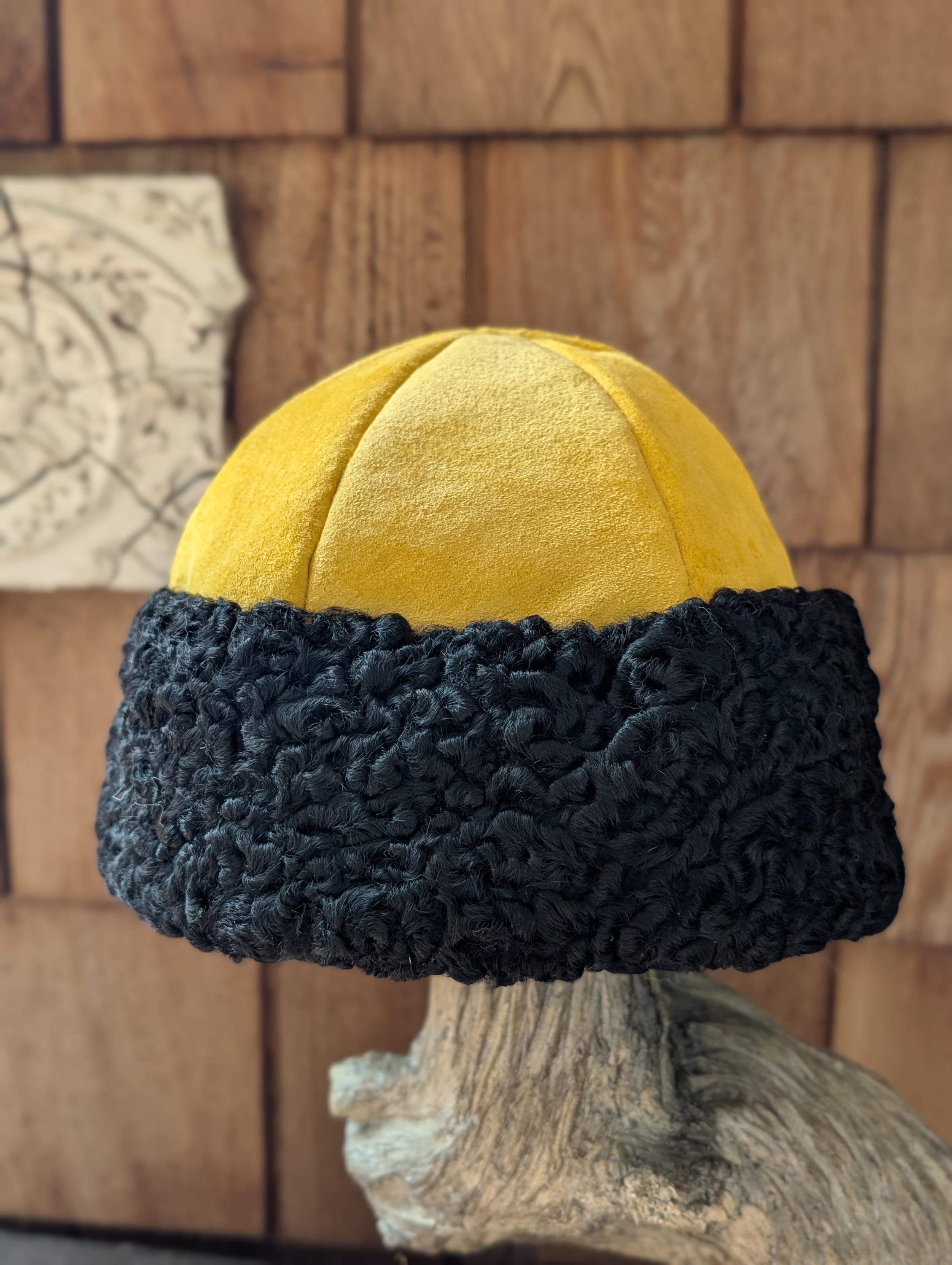 Mongolian, Cossack, Norse, Viking Style Hat Black Persian  display picture 2