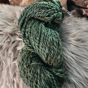 Art yarn/ Thick & Thin/Hand Spun/ Hand dyed wool