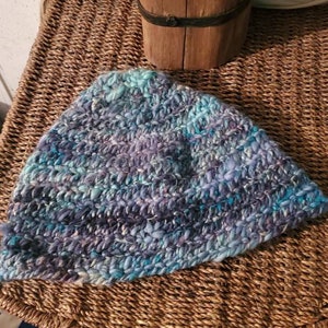 Viking, Norse, Anglo Saxon, Nalbinding hat, Hand spun and dyed wool, oslo stitch