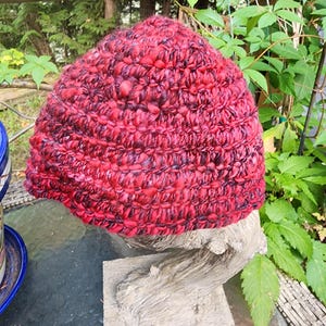 Viking, Norse, Anglo Saxon, Nalbinding hat, Hand spun and dyed wool, oslo stitch