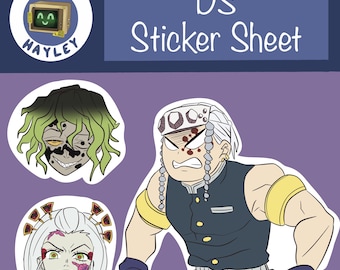 DS Anime A6 Sticker Sheet