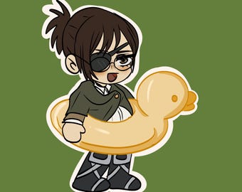 Hange Zoe chibi pool sticker