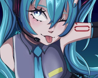 VOCALOID hatsune miku print