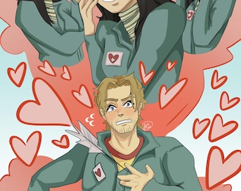 Mouthwashing Curly and Anya inspired Print