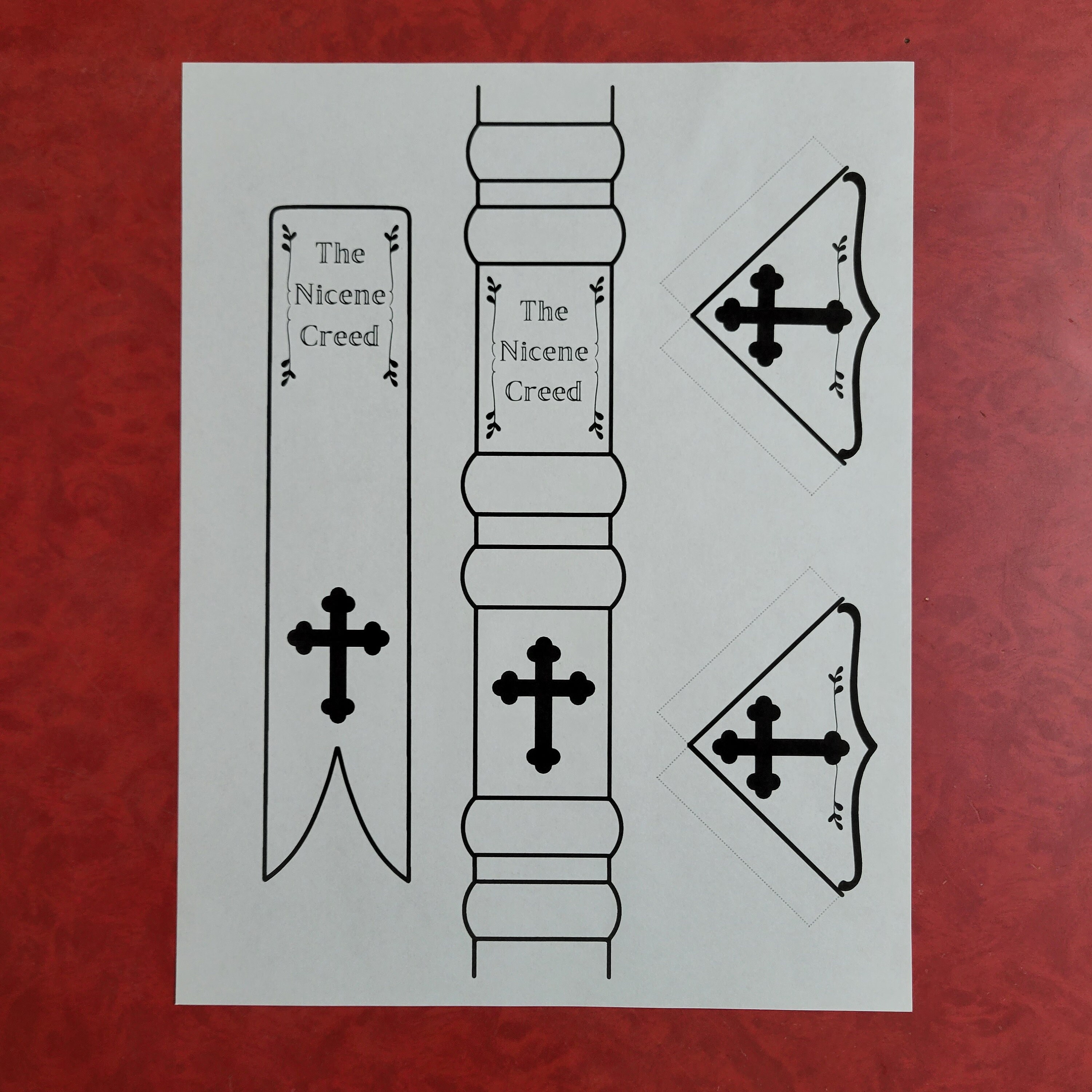 The Nicene Creed Handwriting Practice, Cursive Worksheets for ...