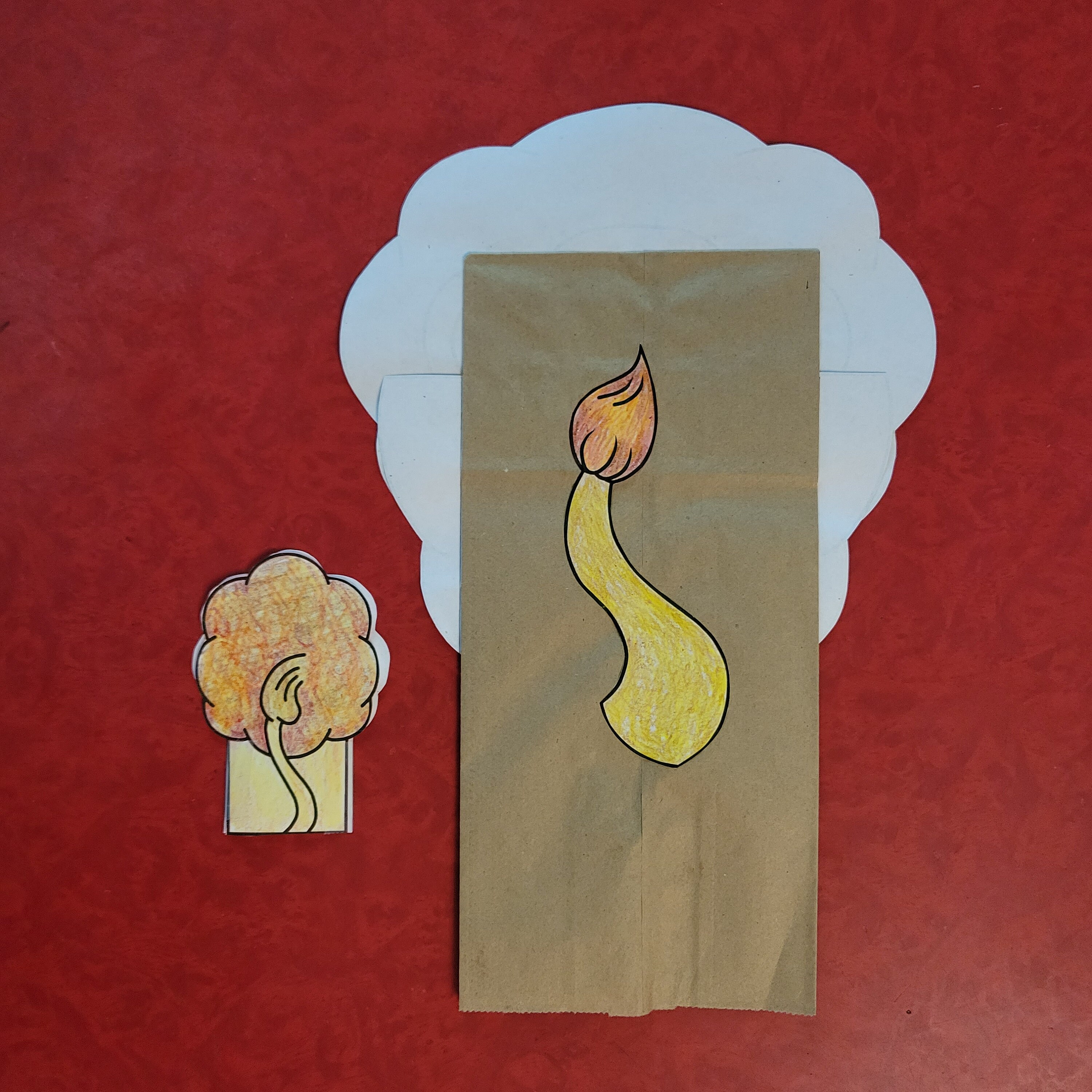 Student Paper Puppet Lion Fun, Pdf Educational Project Elementary School Students, Animal ...