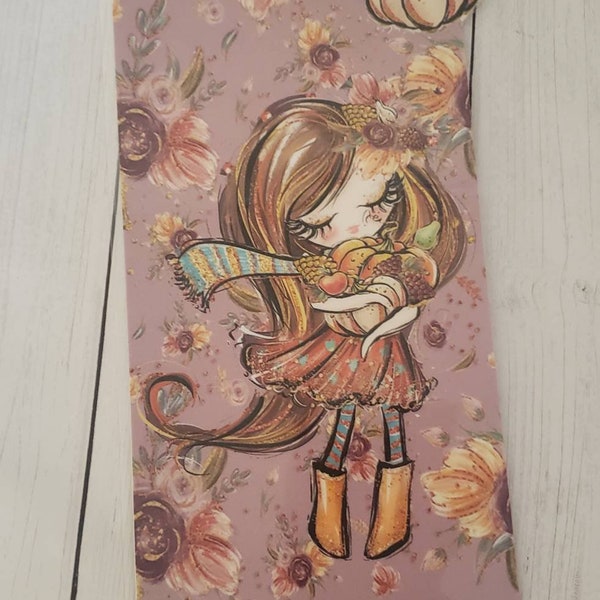 Fall girl//Hobonichi weeks//printpressionweeks//TN//sticker pocket//envelope//insert//pencil board