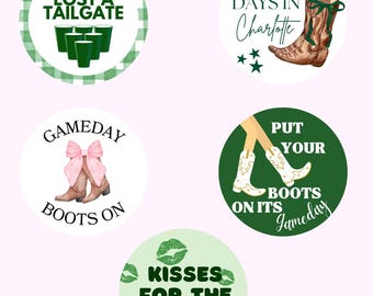 Custom College Gameday Pins, Gameday Pins, Gameday Buttons, University Gameday Pins, SEC School Gameday Accessories | Shop Luna June