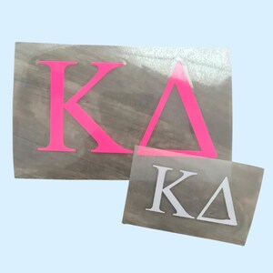 Custom Greek Letters Sorority Decal, Laptop Sticker, Car Decal | Shop Luna June