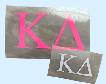 Custom Greek Letters Sorority Decal, Laptop Sticker, Car Decal | Shop Luna June