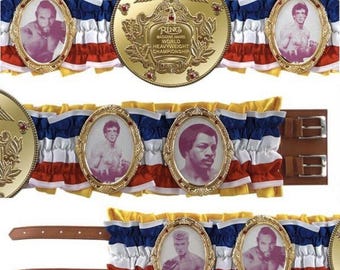 Rocky Ring Magazine Award Wrestling Championship =Belt best gift for him Christmas new year boxing wwe replica wwf nwa aew iwgp wbc wbo