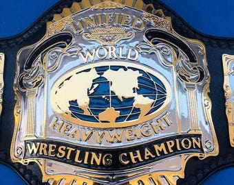 Unified World Heavyweight Wccw Cwa Cwf Awa Wrestling Championship best gift for him Christmas new year wwe replica wwf nwa aew iwgp wbc wbo