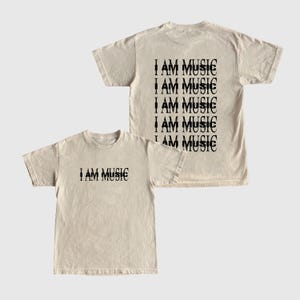 Camiseta del álbum "I AM MUSIC" de Playboi Carti, camiseta de dos caras del álbum de Playboi Carti, merchandising de Opium, merchandising de Playboi Carti, camiseta de Playboi Carti, unisex