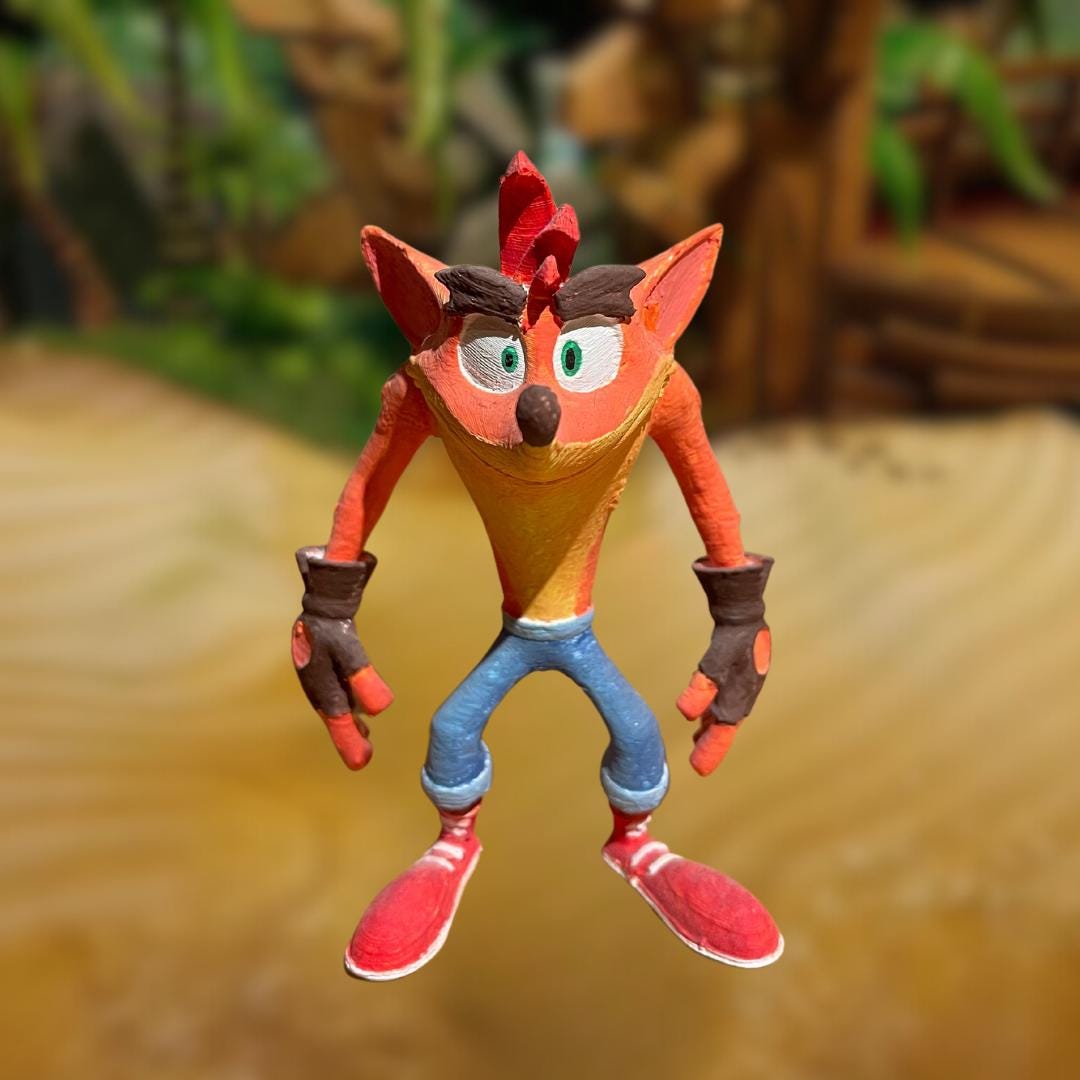 Crash Bandicoot Figure - Etsy