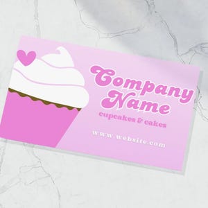Bakery Business Card Template | Editable Cottage Bakery Business Canva Template | Cafe Baking Coffee Shop Business Card Template