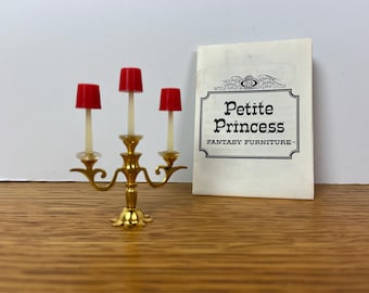 1960s Ideal Petite Princess Royal Candelabra - IOB (1:16 Scale)