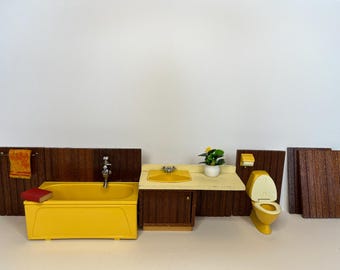 バスルーム Lundby オリジナル 3 パーツ アクセサリー付き - Etsy 日本