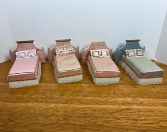 Ideal Petite Princess Doll Beds – Vintage 1:16 Scale Furniture for Upcycle/Art Projects