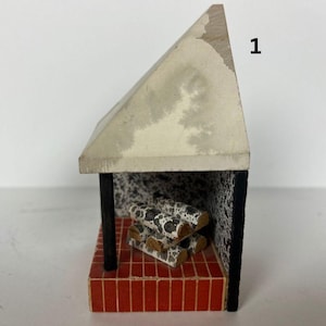 Chimeneas vintage de casa de muñecas Lundby (escala 1:16) - Dañadas