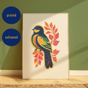 Stampa di uccellini carini per la decorazione della camera da letto di una bambina, arte minimalista per neonati, decorazione per bambina, stampa di uccellini, stampa colorata ad acquerello per una casa accogliente, arte astratta di uccelli.