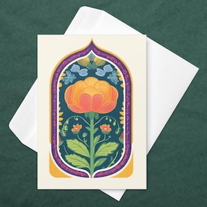 Carte fleurie pour toutes les occasions - carte de voeux - carte d'anniversaire