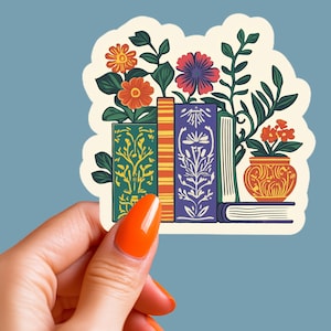 Floral Bookish Sticker Book Lovers Gift Kindle Addict Sticker Bookstagram Smut Reader Sticker Witchy Book Sticker Unique Vinyl Decal