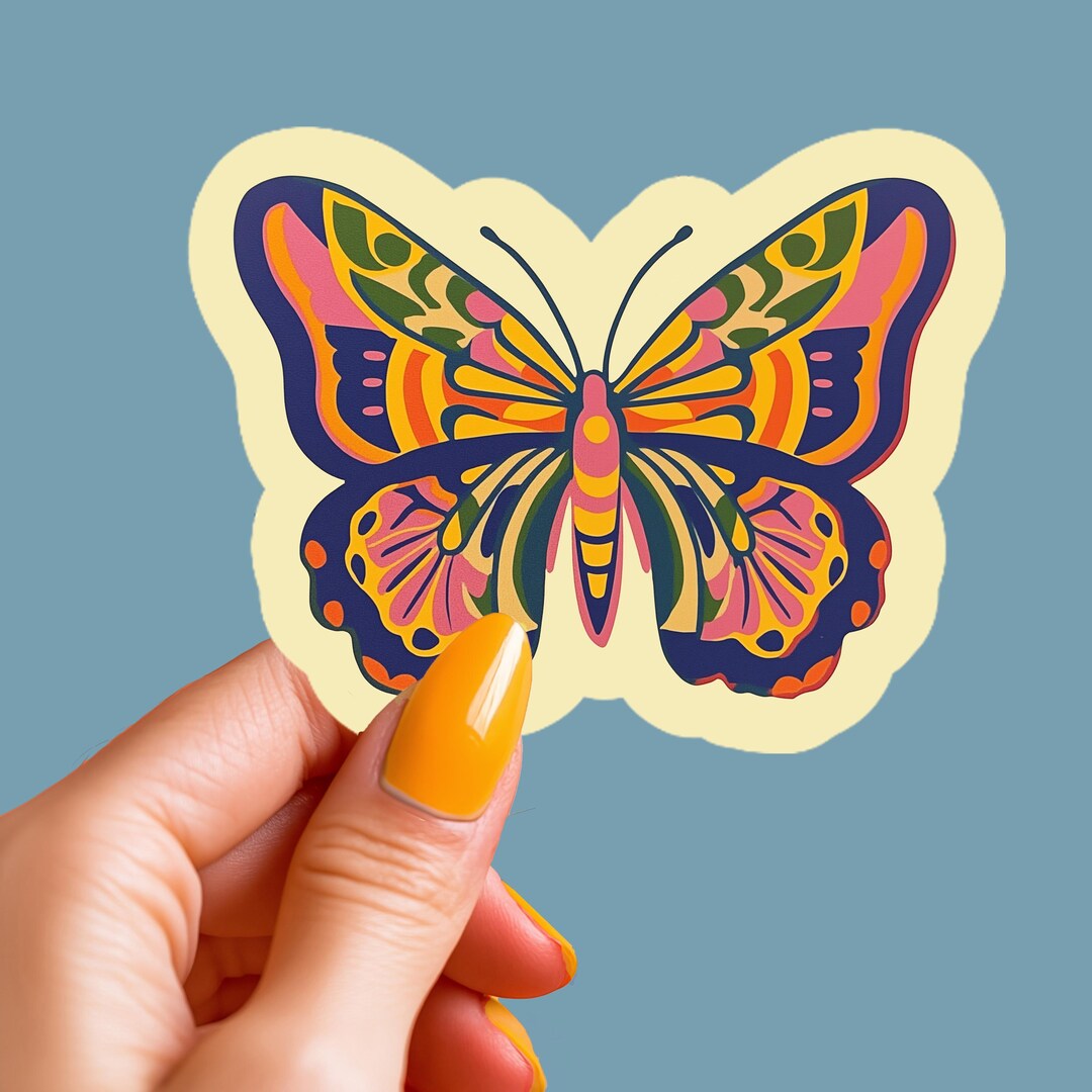 Colorful Butterfly Sticker Laptop Sticker Small Gift for Girl ...