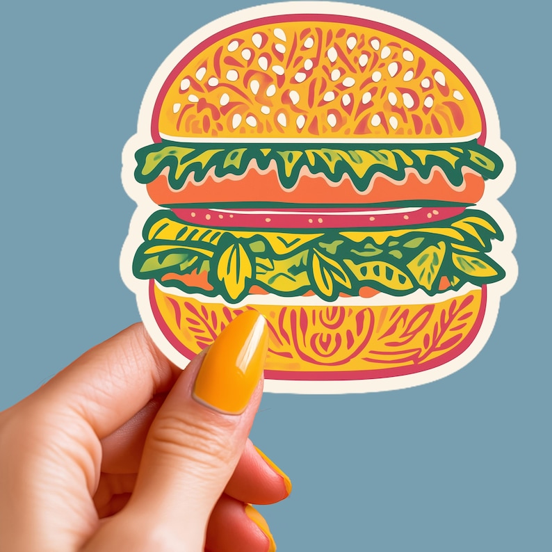 Delicious Burger stickers for foodies