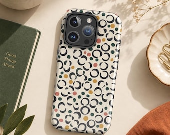 Colorful Abstract Phone Case, Retro Cover for iPhone® only