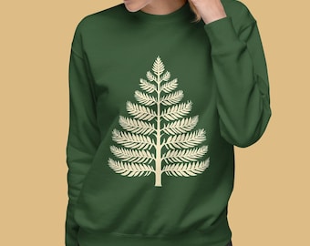 Pine Tree Sweatshirt: Unisex Christmas Crewneck for Nature Lovers