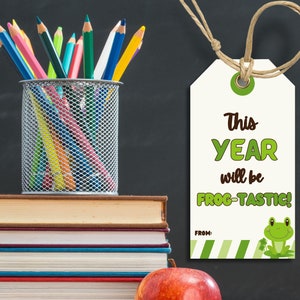 Back To School Gift Tag, Printable Gift Tag, Instant Download, Frog Gift Tag, Teacher Gift, Digital Gift Tag, Pun Gift Tag, Digital Download