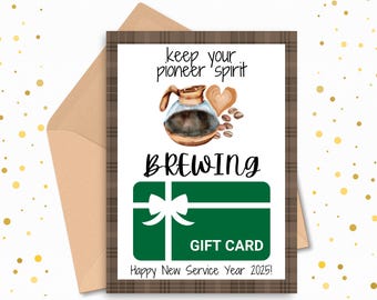 JW Pioneer Coffee Gift Card Holder, New Service Year (Digital Download)