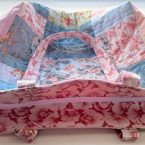 Handmade Floral Patchwork Tote Bag bild 6