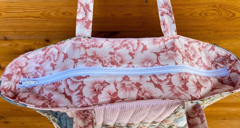 Handmade Floral Patchwork Tote Bag bild 4