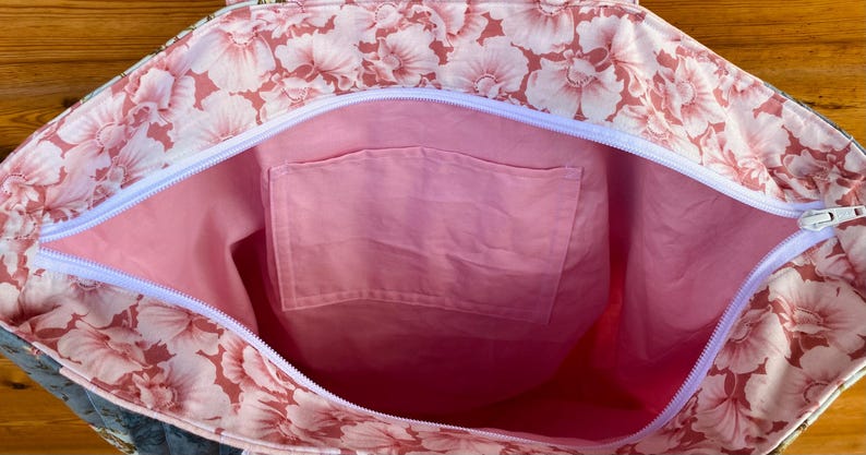 Handmade Floral Patchwork Tote Bag bild 5