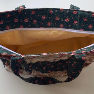 Handmade Floral Patchwork Tote Bag bild 19