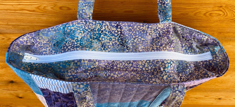 Handmade Floral Patchwork Tote Bag bild 9