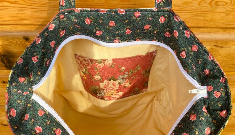 Handmade Floral Patchwork Tote Bag bild 15