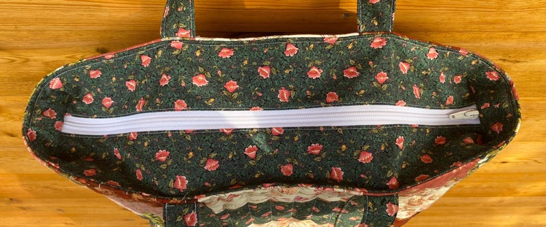 Handmade Floral Patchwork Tote Bag bild 14