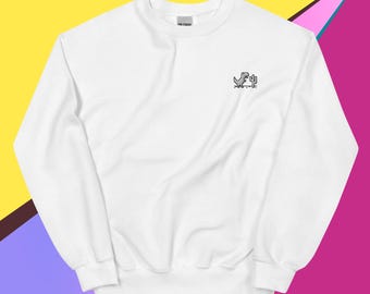 Sudadera unisex con dinosaurio sin Internet, camisa bordada a mano, suave, duradera, varios colores