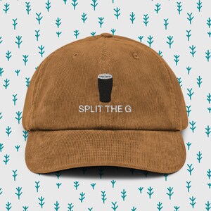 Split 100% Organic Cotton Hat, Handmade Embroidered Dad Cap - Soft - Durable - Unisex Gifts - Multiple Colours