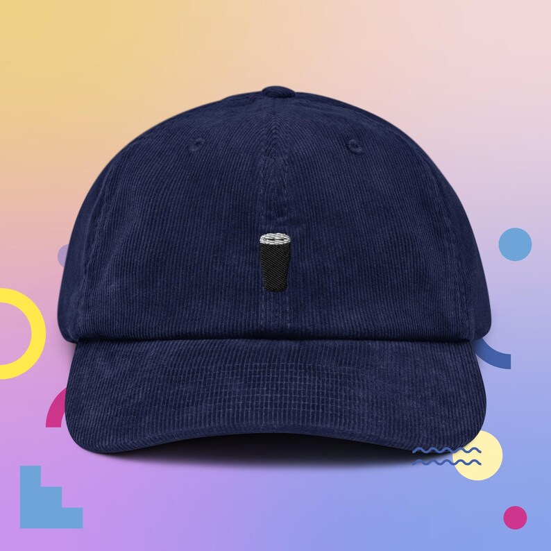 Guinness Stout Pint Corduroy Hat, Handmade Embroidered Corduroy Dad Cap - Soft - Durable -  Unisex Gifts - Multiple Colours