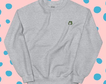 Cute Desert Rain Frog Unisex Sweatshirt, Handmade Embroidered Shirt - Soft - Durable - Multiple Colours