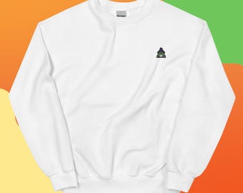 Wizard Frog Unisex Sweatshirt, Handmade Embroidered Shirt - Soft - Durable - Multiple Colours