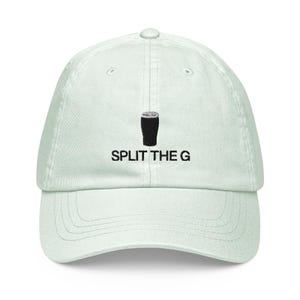 Split The G Pastel Baseball Hat, Handmade Embroidered Cotton Dad Cap - Soft - Durable -  Unisex Gifts - Multiple Colours