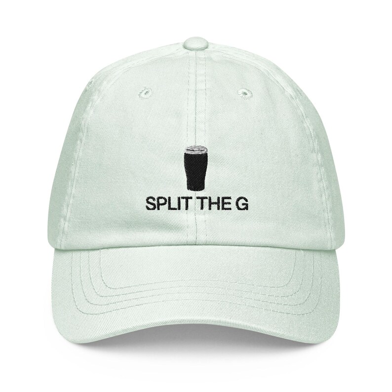 Split The G Pastel Baseball Hat, Handmade Embroidered Cotton Dad Cap - Soft - Durable -  Unisex Gifts - Multiple Colours