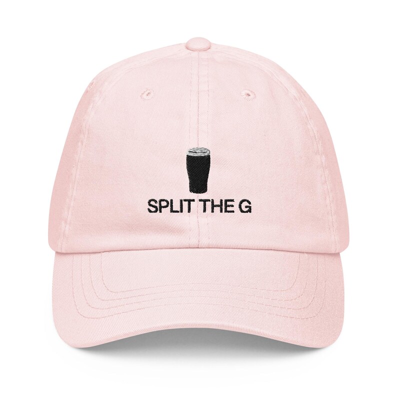 Split The G Pastel Baseball Hat, Handmade Embroidered Cotton Dad Cap - Soft - Durable -  Unisex Gifts - Multiple Colours