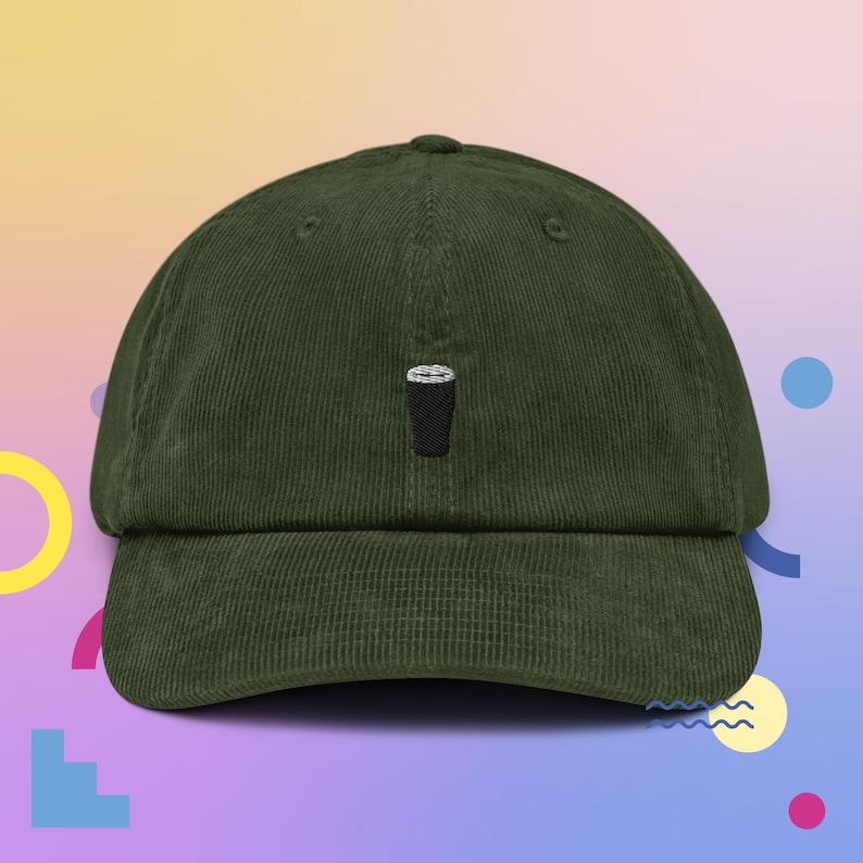 Guinness Stout Pint Corduroy Hat, Handmade Embroidered Corduroy Dad Cap - Soft - Durable -  Unisex Gifts - Multiple Colours